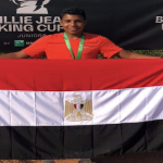 كريم معتز مبروك ثالث البطولة الدولية للتنس itf G4